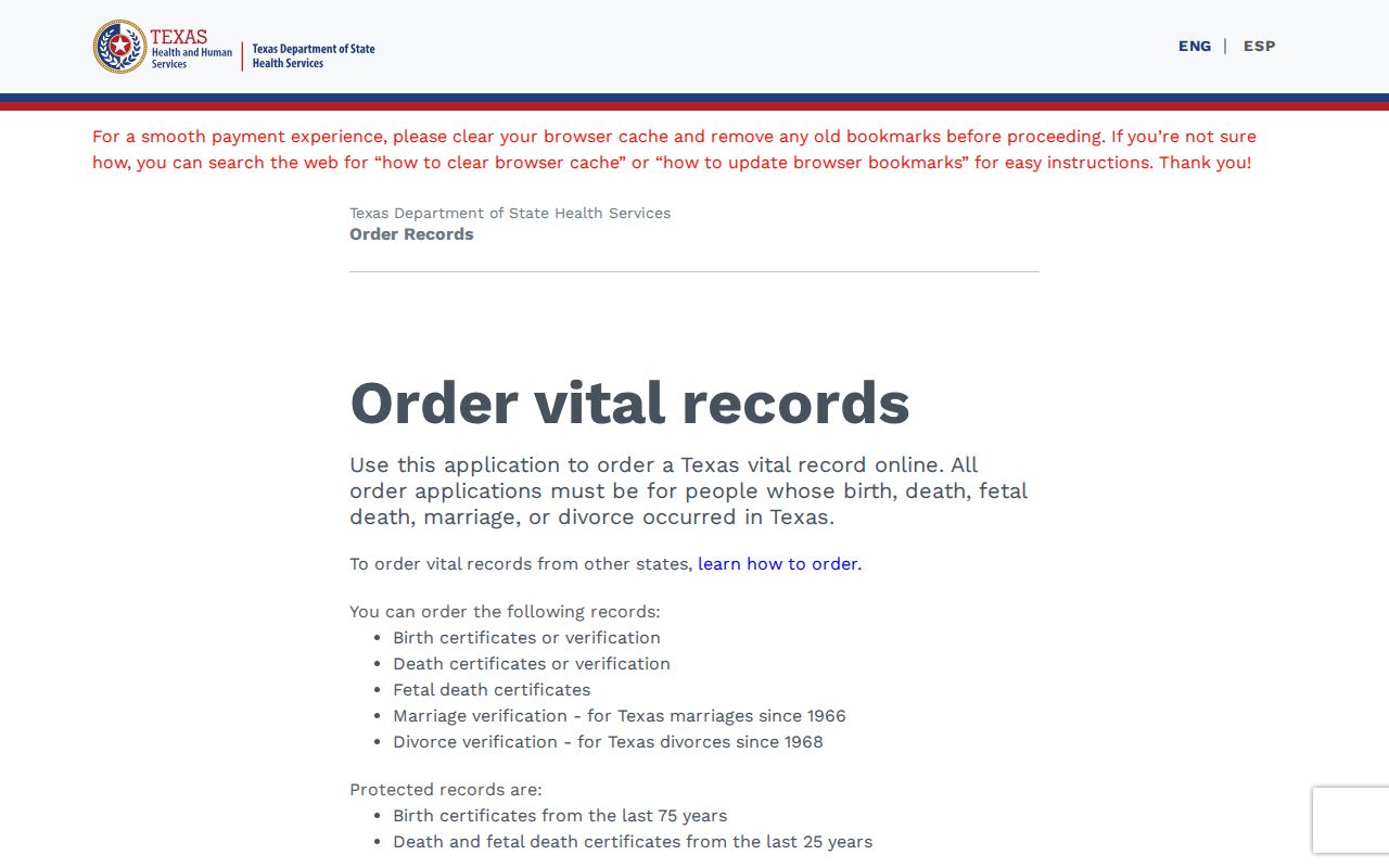Dickinson residents directory source showing the Texas vital-record application